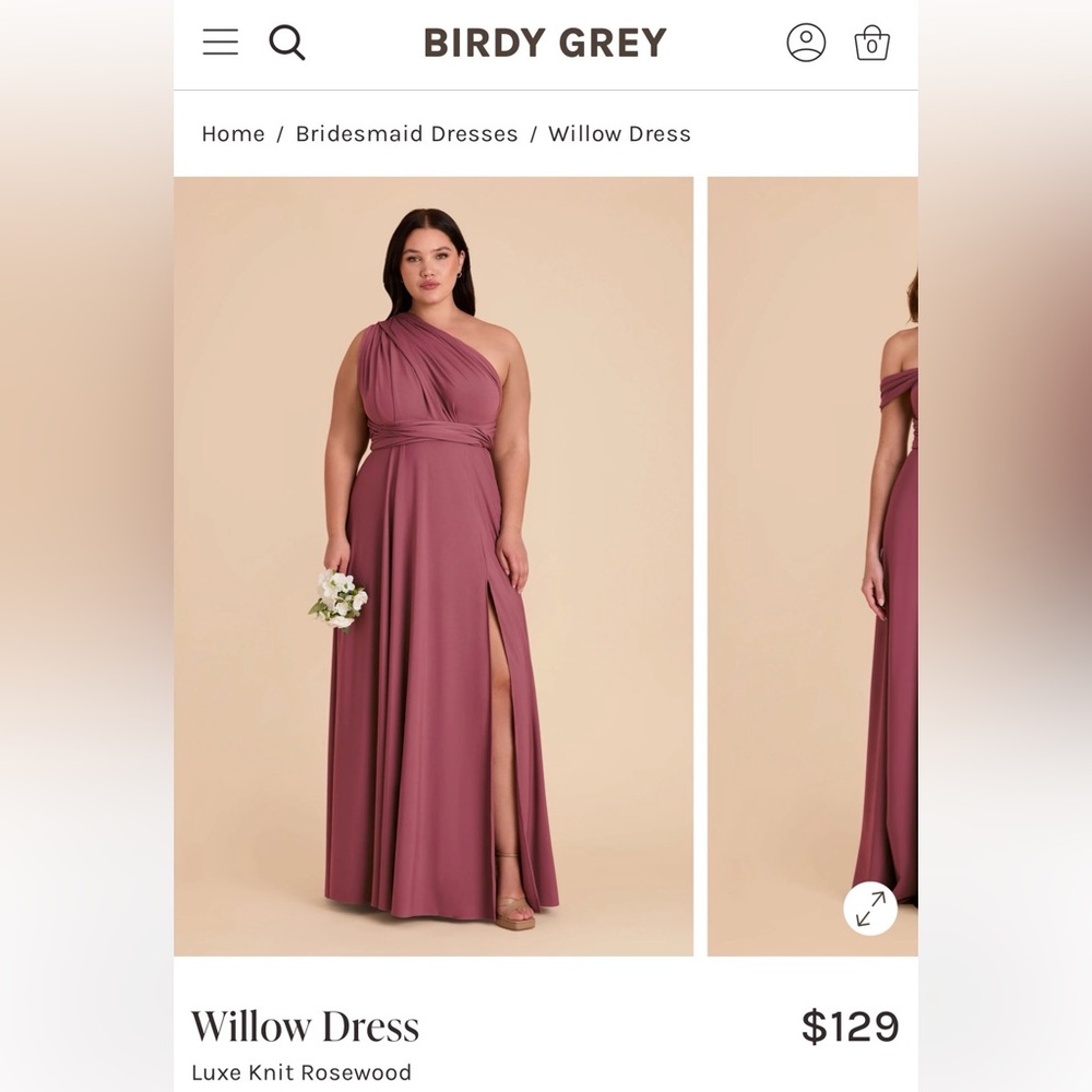 Birdy Grey Willow Maxi Dress in Luxe Knit Rosewood